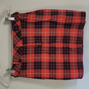 Dickies red flannel mini skirt